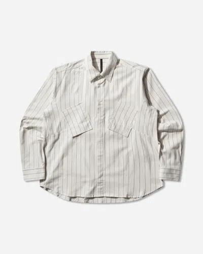 _j.l-a.l_ Men S Pieck Shirt Carrara Stripe In Neutral