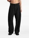 _j.l-a.l_ Pleated Pocket Trousers In Black