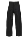_j.l-a.l_ Studded Button-fastening Trousers In Black