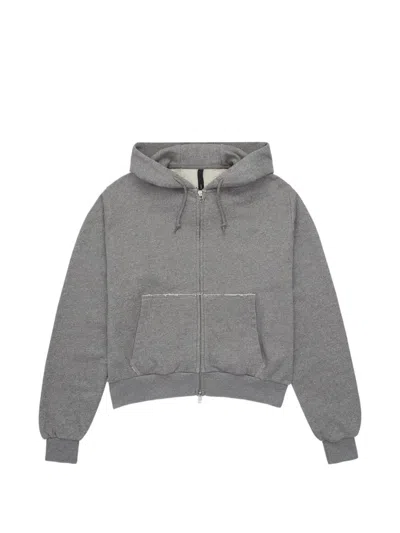 _j.l-a.l_ Lave Raw-edge Hoodie In Gray