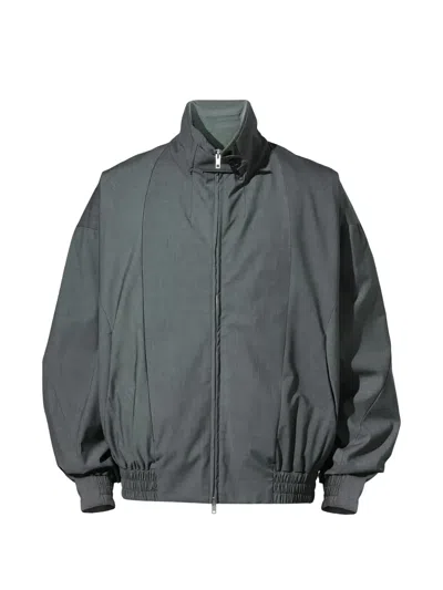 _j.l-a.l_ Panelled Zip-up Jacket In Gray