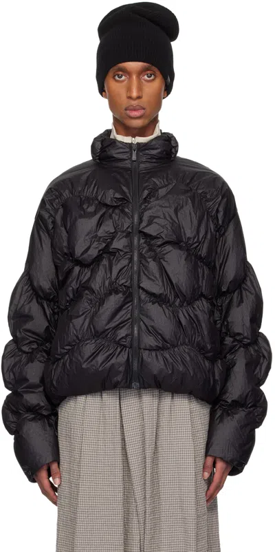 A. A. Spectrum Black Pileus Down Jacket In Black Cloud