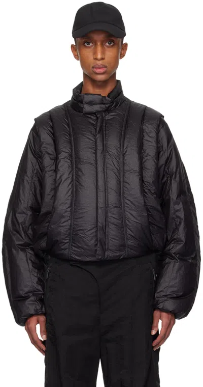A. A. Spectrum Black Powders Ii Down Jacket In Black Cloud