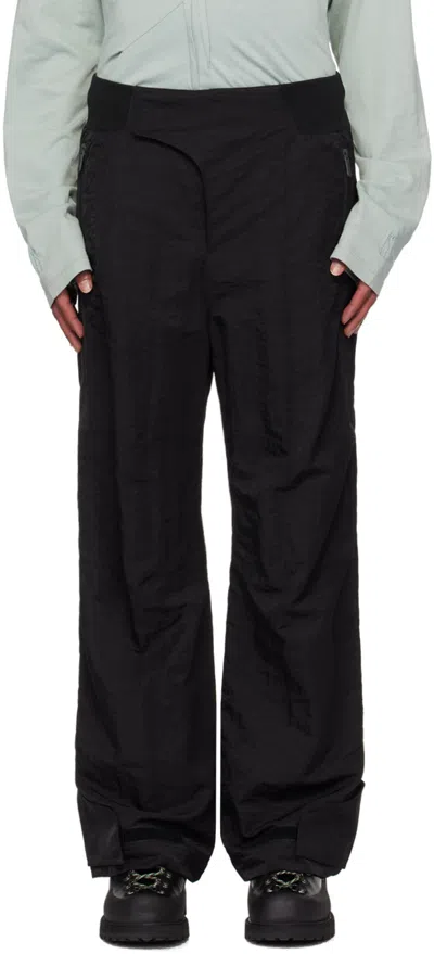 A. A. Spectrum Black Turf Trousers In Black Cloud