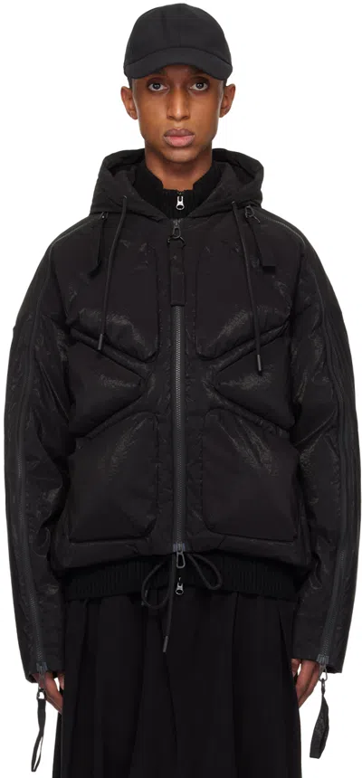 A. A. Spectrum Black Turtles Down Jacket In Black Cloud