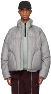 A. A. Spectrum Gray Boules Down Jacket In Graphite
