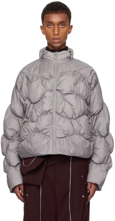 A. A. Spectrum Gray Pileus Down Jacket In Graphite