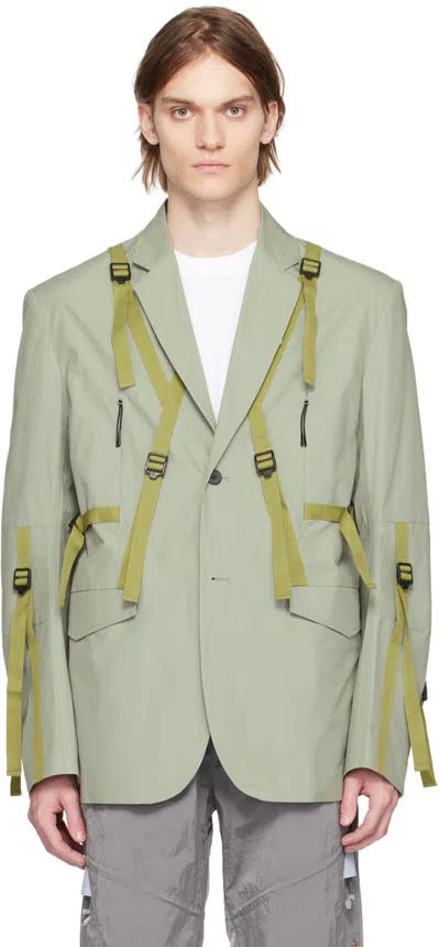 A. A. Spectrum Green Bondex Blazer In Green Dust