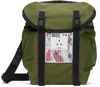 A. A. Spectrum Khaki Knapsack Messenger Bag In Caserne Green