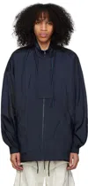 A. A. Spectrum Navy & Blue Alleycat Reversible Jacket In Ink Blue