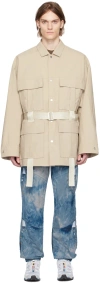 A. A. Spectrum Tan Safari Coat Set In Safari Sand