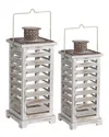 A And B Home Set Of 2 Hesper Hanging Garden Lanterns