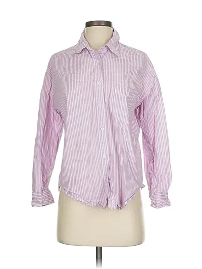 Pre-owned A&d Aero Drome Co. Long Sleeve Button Down Shirt In Purple
