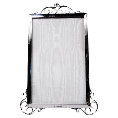 Pre-owned A&j Zimmerman Ltd. Tall English Victorian Classical Sterling Silver Picture Frame 1897