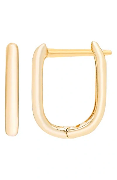A & M 14k Gold 12mm U-shape Hoop Earrings In Yellow