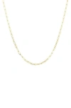 A & M A&m Paperclip Chain Necklace In Yellow Gold