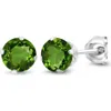 A & M A&m Round Cubic Zirconia Birthstone Stud Earrings In Green