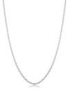 A & M A&m Sterling Silver Cable Chain Necklace In Silver