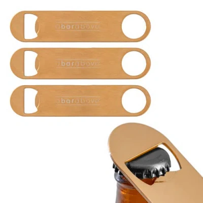A Bar Above Antique Copper Bar Blade Bottle Opener, 3 Pack
