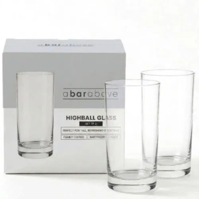 A Bar Above Classic Highball Glass In Clear