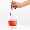 A Bar Above Cocktail Mixing Glass, Deco Style In Glass