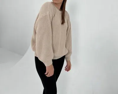 A Basic Brand Women's Cotton Sweater In Beige