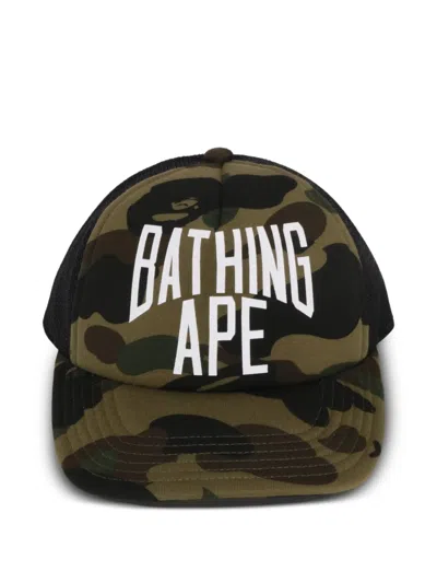 A Bathing Ape 1st Camo Baseball Cap In Green