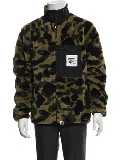 Pre-owned A Bathing Ape 1st Camo Boa Camouflage Print Jacket In Green