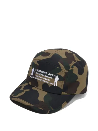 A Bathing Ape 1st Camo Cap In Green