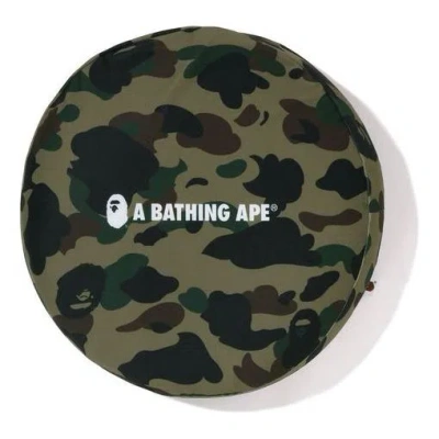 A Bathing Ape 1st Camo Circle Fluffy Beads Cushion 'green'