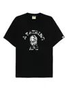 A Bathing Ape Mens Black Green Camo 1st Camo College Cotton-jersey T-shirt Xl In Black