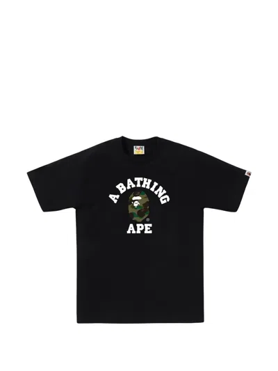A Bathing Ape 1st Camo College T-shirt In Blue