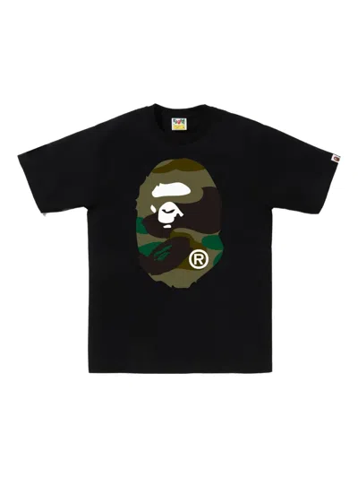 A Bathing Ape 1st Camo Graphic T-shirt In 黑色