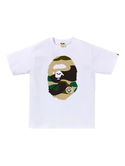 A Bathing Ape 1st Camo Graphic T-shirt In White