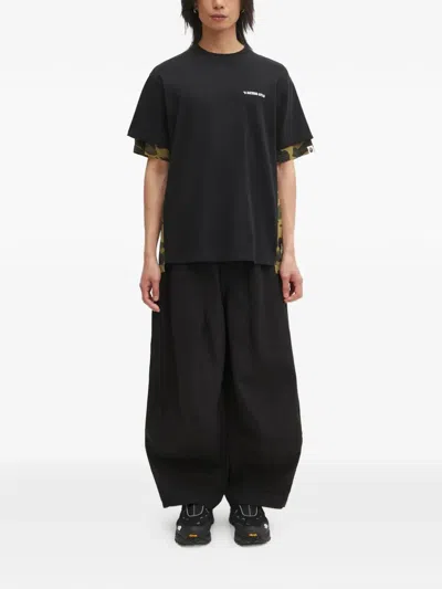 A Bathing Ape 1st Camo Heavy Washed Blocking T-shirt In Black