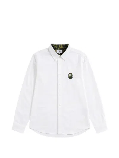 A Bathing Ape 1st Camo One Point Shirt In White