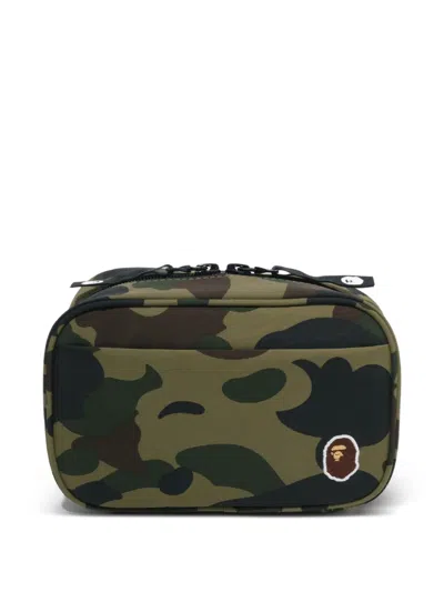 A Bathing Ape 1st Camo Pouch In Animal Print