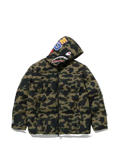 A Bathing Ape 1st Camo Shark Camouflage-print Jacket In Green