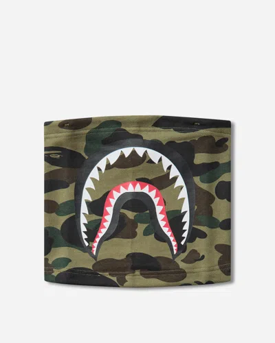 A Bathing Ape 1st Camo Shark Neck Warmer In Green