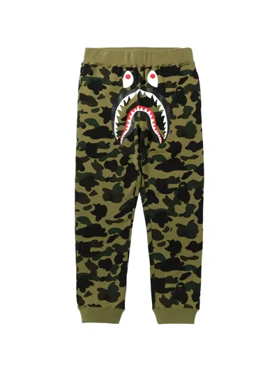 A Bathing Ape 1st Camo Shark Track Pants In Multi