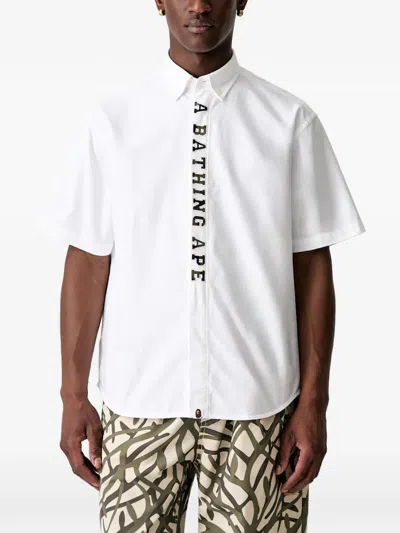 A Bathing Ape 1st Camo Short-sleeve Shirt In White