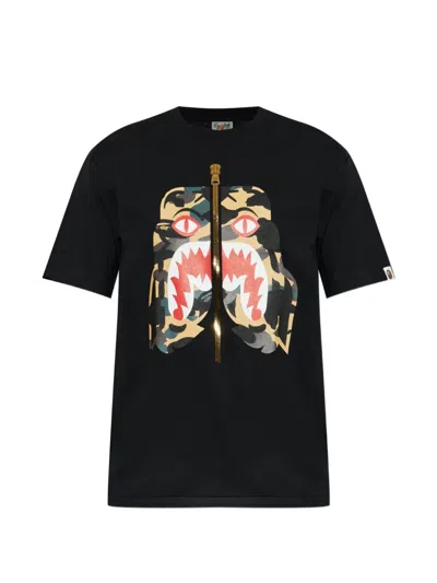 A Bathing Ape 1st Camo Tiger Graphic-print T-shirt In Black