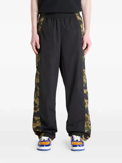 A Bathing Ape 1st Camo Track Pants In Black