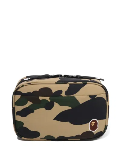 A Bathing Ape 1st Camo Wash Bag In Pink