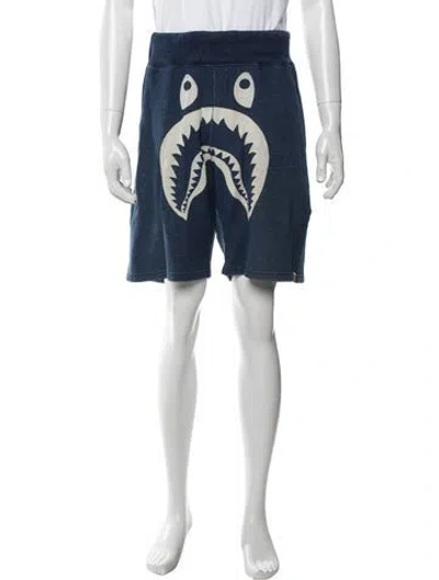 Pre-owned A Bathing Ape 2017 Denim Shorts In Blue