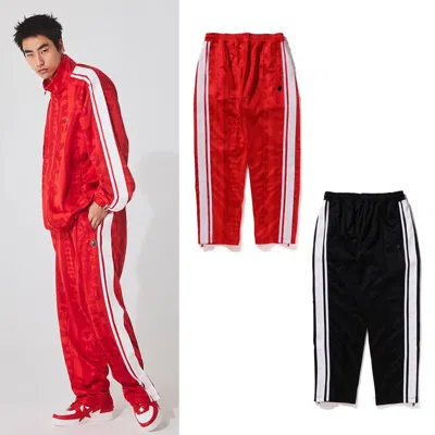 Pre-owned A Bathing Ape 2024 Ss  Men's Fans Scarf Track Pants Black / Red 1k30152302