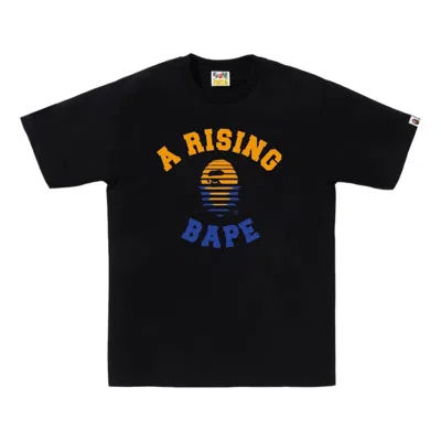 A Bathing Ape A Rising Bape Logo-print T-shirt In Black