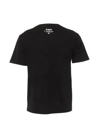 Pre-owned A Bathing Ape Aape Head Logo T-shirt In Black