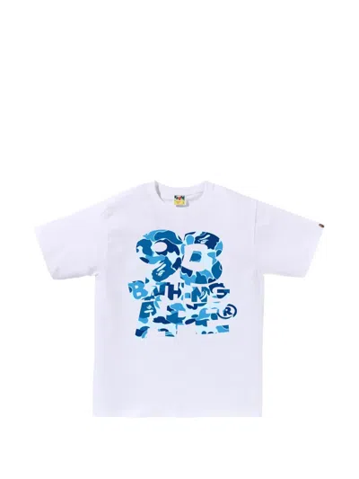 A Bathing Ape Abc Camo 93 Logo-graphic T-shirt In White
