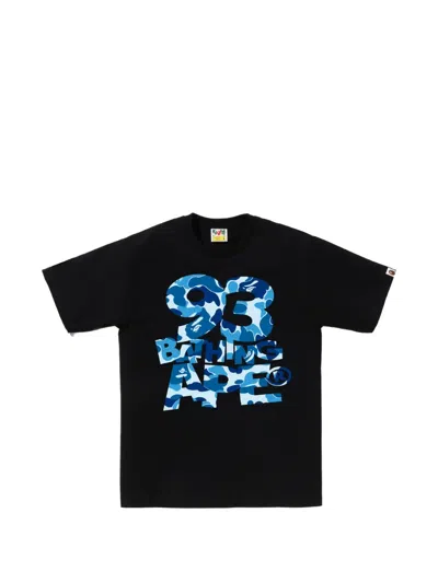 A Bathing Ape Abc Camo 93 Logo-print T-shirt In Black